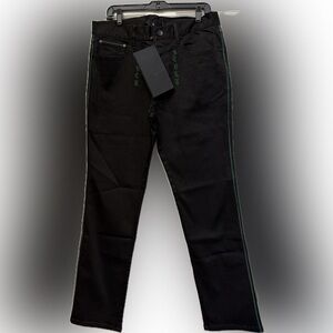 Black Scale — Dlo Straight Leg Black Denim Pants | Size 34 | NWT